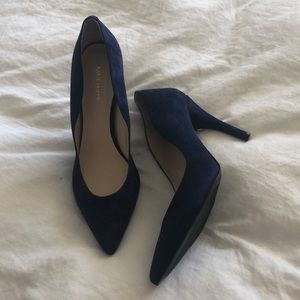 Nine West Suede Navy Heels